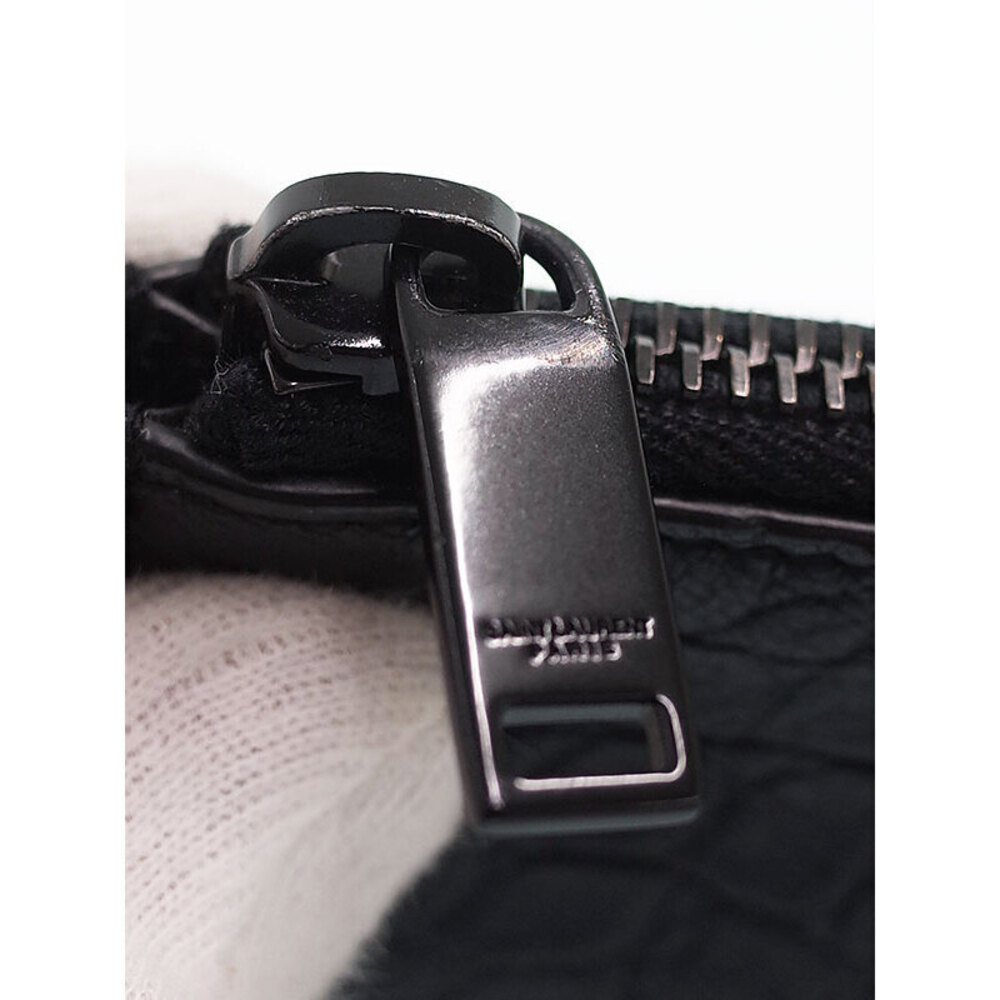SAINT LAURENT Paris Saint Paris Monogram Zip Tablet Holder Clutch Bag - Picture 5 of 9